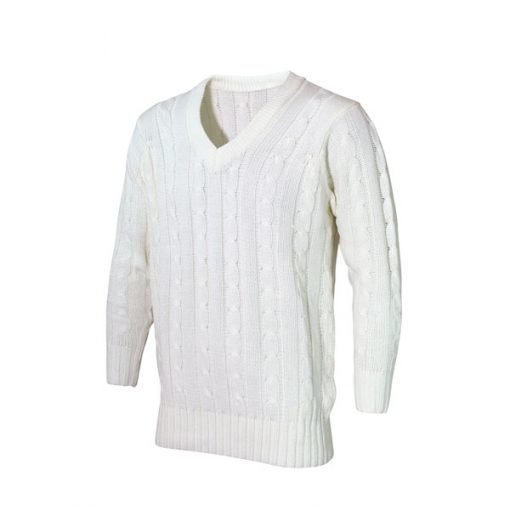 Hunts-County-Cream-Plain-Woollen-Cricket-Long-Sleeve-Sweater