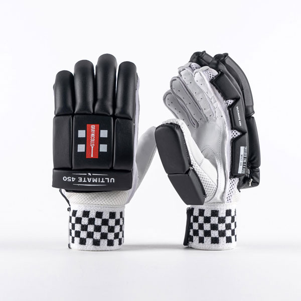 Gray Nicolls Ultimate 450 Black Cricket Batting Gloves Kent Cricket